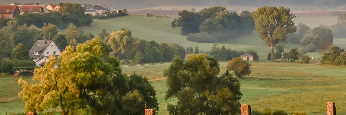 Sommerliche Sonnenaufgang. Im Feld zwischen Lohnsfeld und Winnw Sommerliche Sonnenaufgang. Im Feld zwischen Lohnsfeld und Winnw